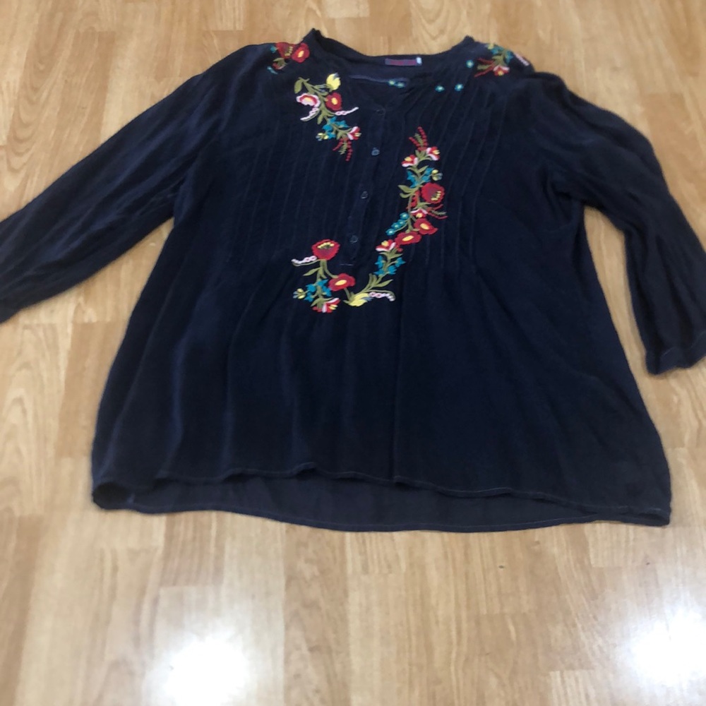 Johnny Was Black Tunic XL